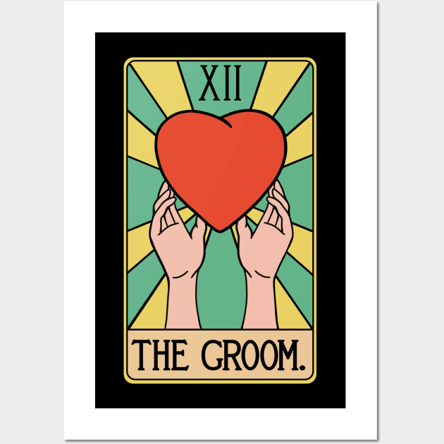 The Groom Wedding Tarot Card Funny Bridegroom Wall Art by isstgeschichte